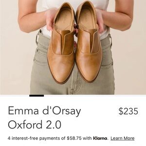 BRAND NEW Nisolo Emma D’Orsay Oxford shoes